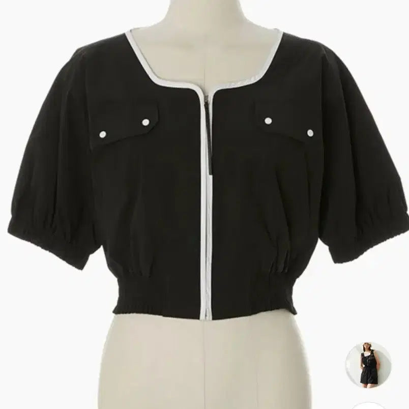 [BUNJANG] EGOIST Black Cropped Jumper / 에고이스트 점퍼
