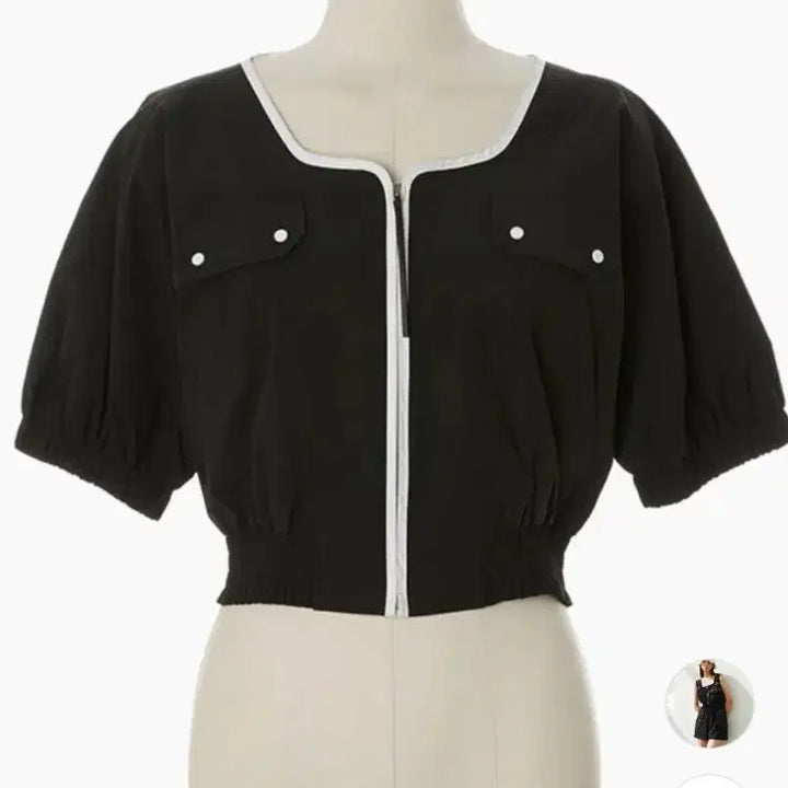 [BUNJANG] EGOIST Black Cropped Jumper / 에고이스트 점퍼