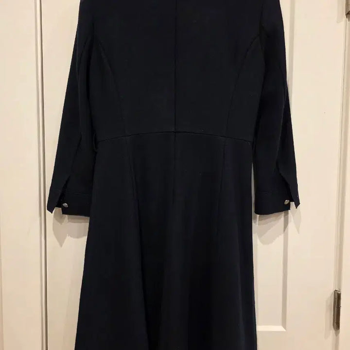 [BUNJANG] BCBG Ruffled Formal Dress Navy / BCBG 비씨비지 프릴 정장 원피스