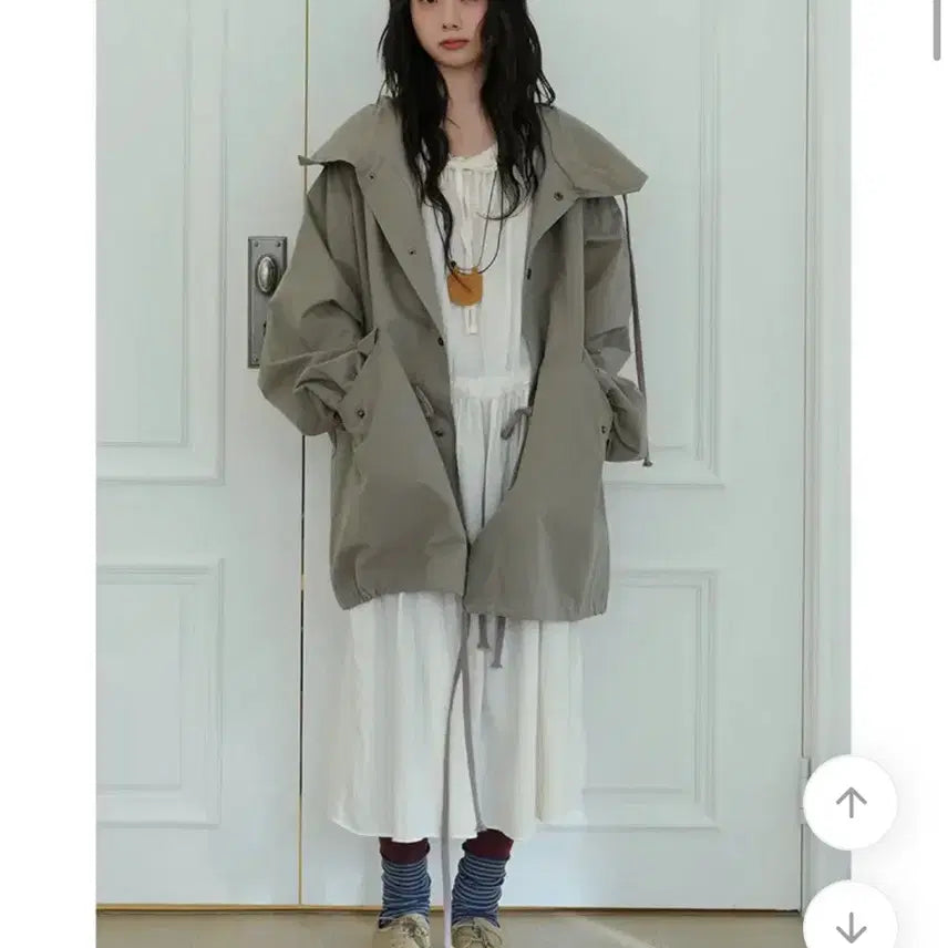[BUNJANG] Tilde Seoul Cotton Field Jacket / 틸데서울 야상 에이블리 지그재그 여성 야상 코트