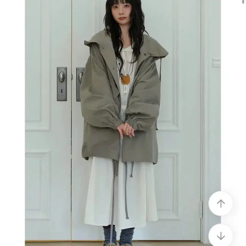 [BUNJANG] Tilde Seoul Cotton Field Jacket / 틸데서울 야상 에이블리 지그재그 여성 야상 코트