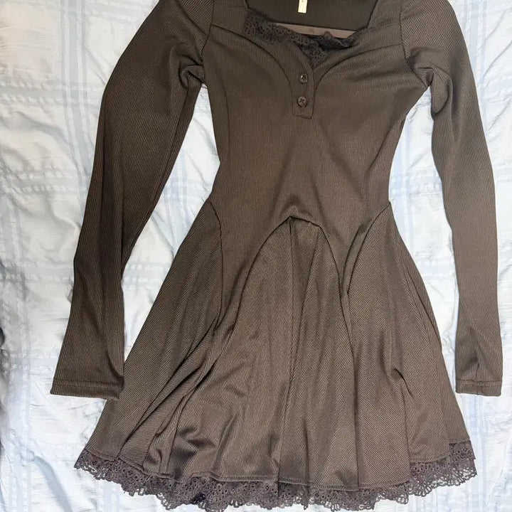 [BUNJANG] Black Lace Mini Dress Slim Fit / 블랙 레이스 미니 원피스 S / 슬림핏