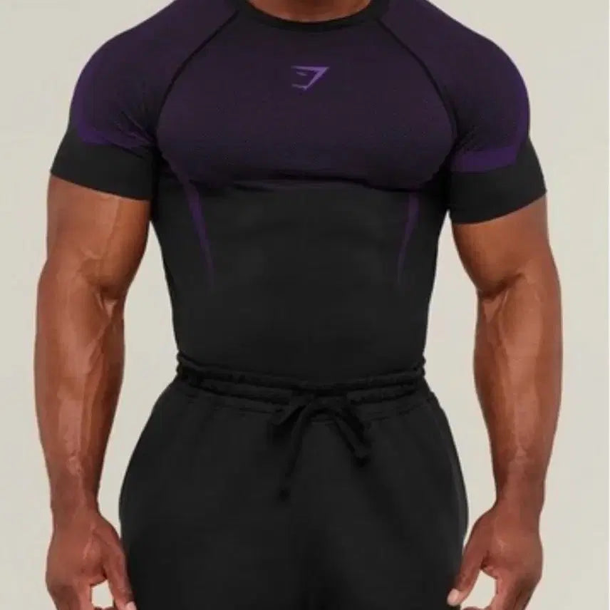 [BUNJANG] Gymshark Onyx Purple T-shirt / [새상품] 짐샤크 오닉스 퍼플 티셔츠