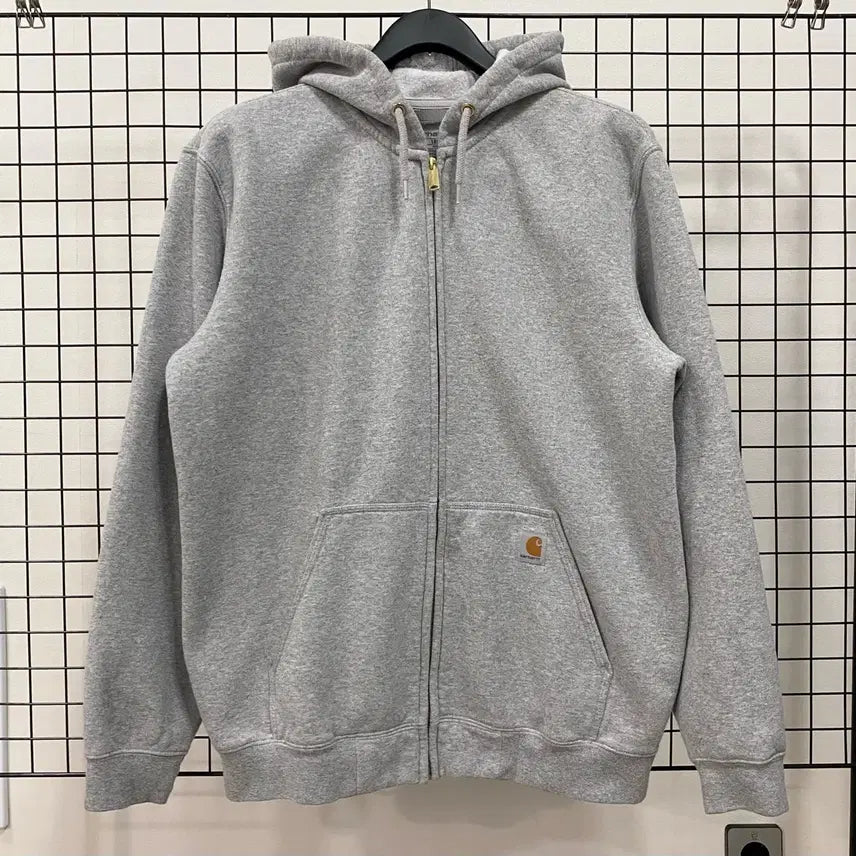 [BUNJANG] Carhartt Loose Fit Midweight Hooded Zip-Up Header Grey 2XL / <2XL> 칼하트 루즈핏 미드웨이트 후드집업 헤더그레이
