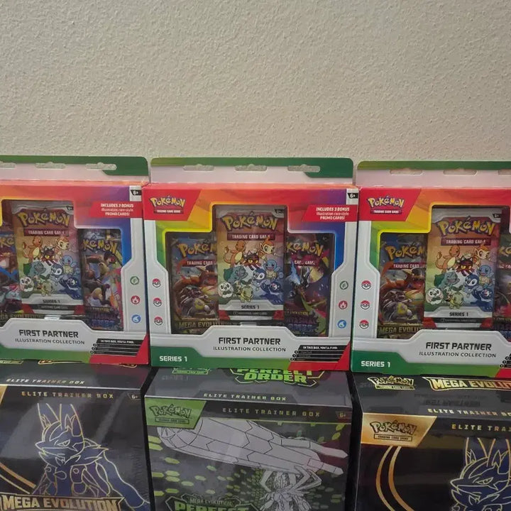 [BUNJANG] Pokemon TCG Scarlet &amp; Violet 151 Elite Trainer Box (North America) - Black &amp; White, First Partner Pack Bundle - Sealed / 포켓몬 북미 ETB 블랙볼트 + 퍼스트파트너 세트  미개봉