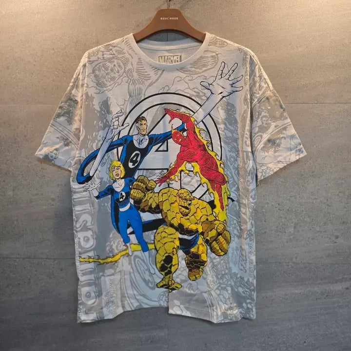 [BUNJANG] Marvel Fantastic Four Official T-shirt / 오피셜 굿즈. 마블 판타스틱4. 반팔 티셔츠.