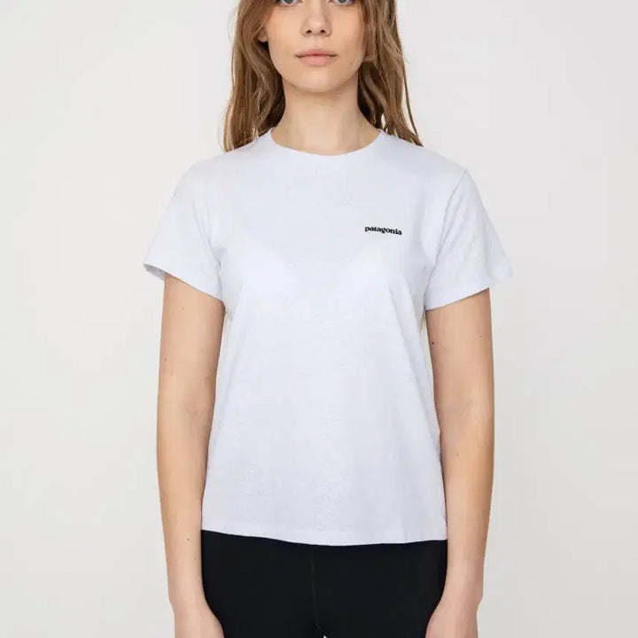 [BUNJANG] Patagonia P-6 Logo Organic Cotton T-Shirt White / Patagonia 파타고니아 P 6 로고 오가닉코튼 반팔 티셔츠