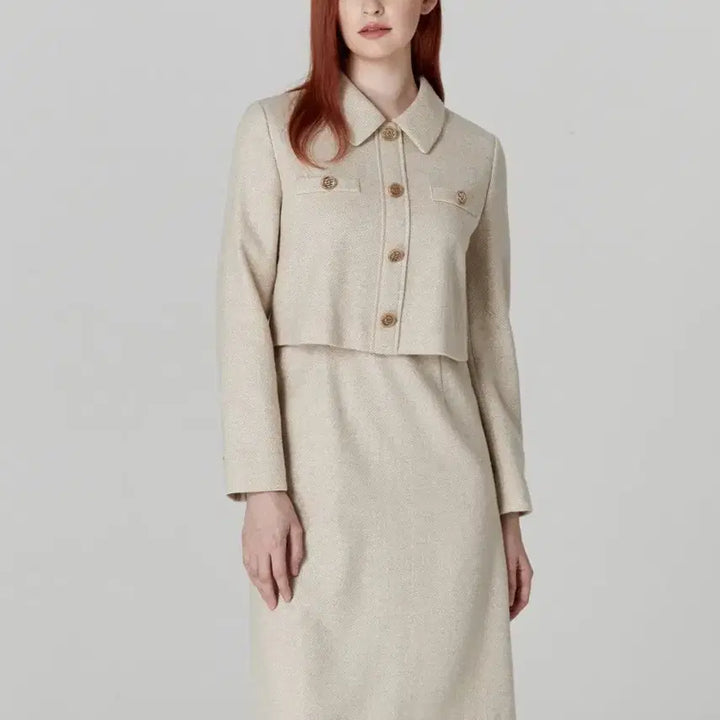 [BUNJANG] KEITH FW Beige Tailored Dress / KEITH FW 키이스 베이지 정장 원피스