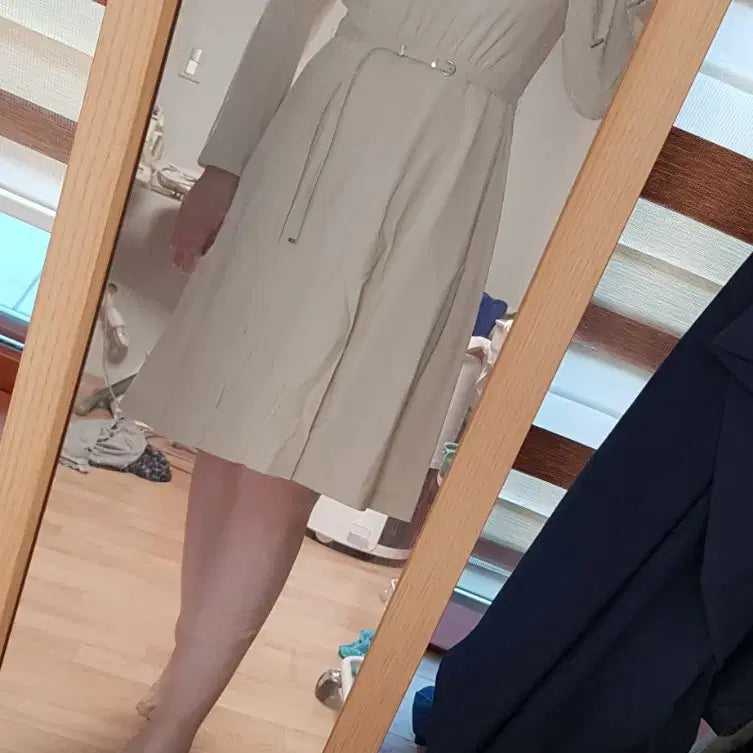 [BUNJANG] KEITH Ivory Frill Suit Dress / KEITH 키이스 아이보리 프릴 정장 원피스