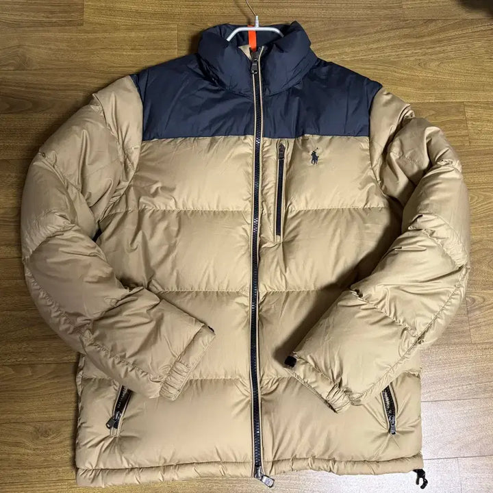 [BUNJANG] Polo Colorblock Puffer Jacket Black/Beige Size M / 폴로 컬러블록 패딩(블랙 베이지) 사이즈M