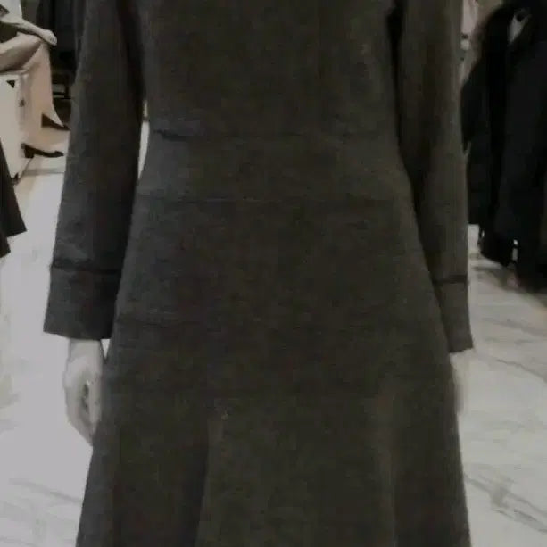 [BUNJANG] KEITH Pearl Detail Flare Dress / KEITH 키이스 FW 진주장식 고급 울 원피스