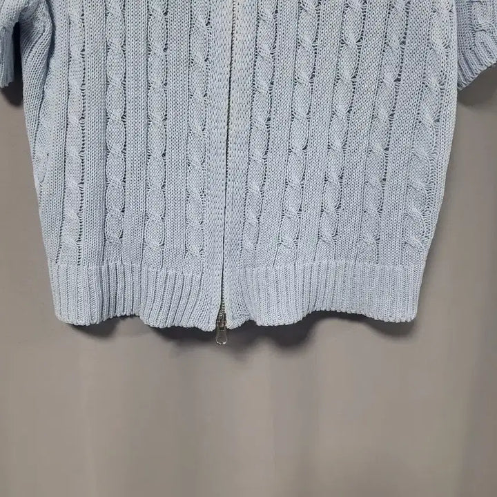 [BUNJANG] Cable Knit Zip-up Cardigan / 케이블  카라 니트 집업