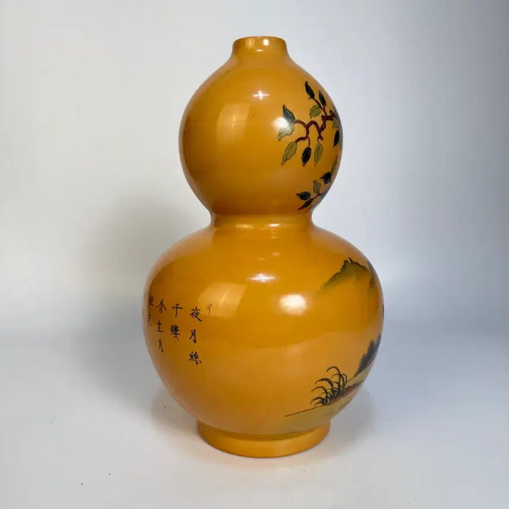 [BUNJANG] Lang Xueling Rabbit Motif Gourd Vase / 랑세령 분체 토끼문 호로병