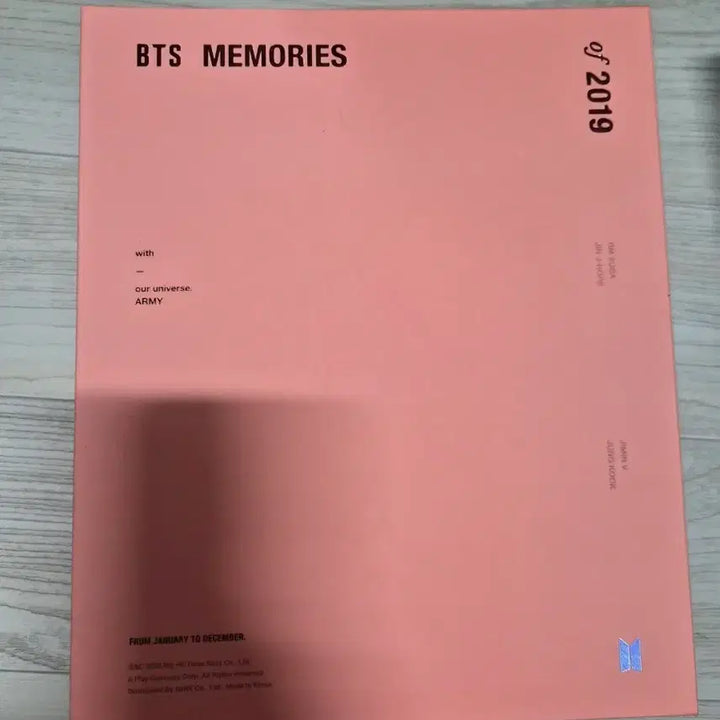 [BUNJANG] BTS Memories 2019 Photocard Included / bts memories 2019 포카포함 판매합니다