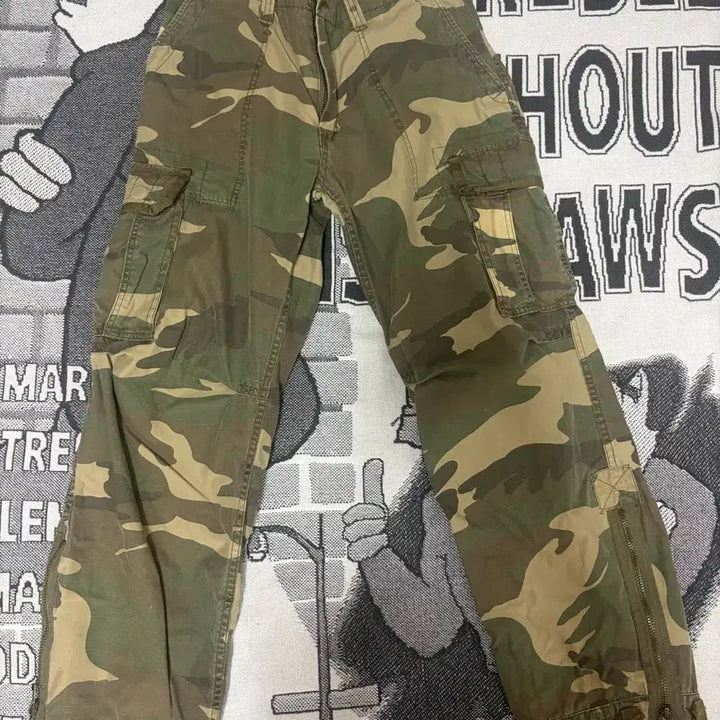[BUNJANG] Keto House Detail Camo Cargo Pants / 케토하우스 디테일 카모 카고 팬츠