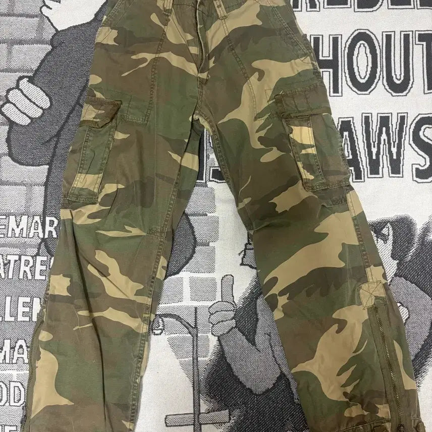 [BUNJANG] Keto House Detail Camo Cargo Pants / 케토하우스 디테일 카모 카고 팬츠