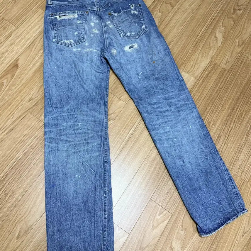 [BUNJANG] Big John M103J Labo Limited Edition Repair Denim Jeans / 빅존 Big john M103J Labo 한정판 리페어데님 34