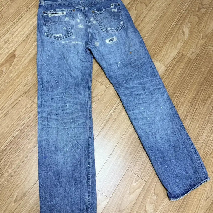 [BUNJANG] Big John M103J Labo Limited Edition Repair Denim Jeans / 빅존 Big john M103J Labo 한정판 리페어데님 34