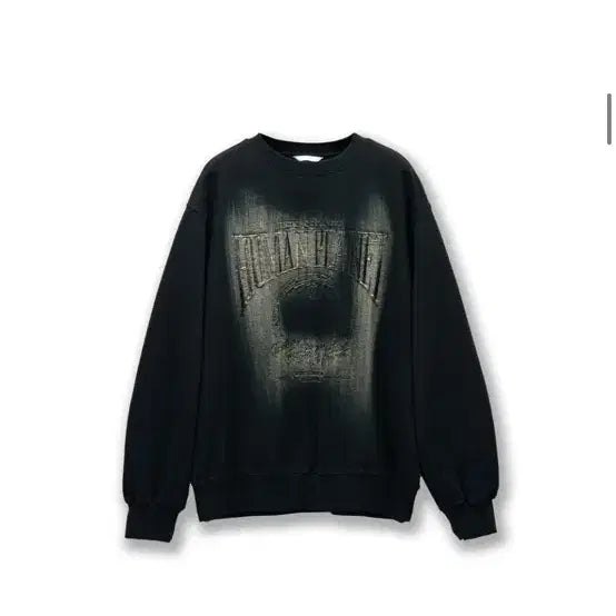 [BUNJANG] JUANGHOMME HUMAN PLANET Black Sweatshirt / 주앙옴므 HUMAN PLANET 블랙 맨투맨