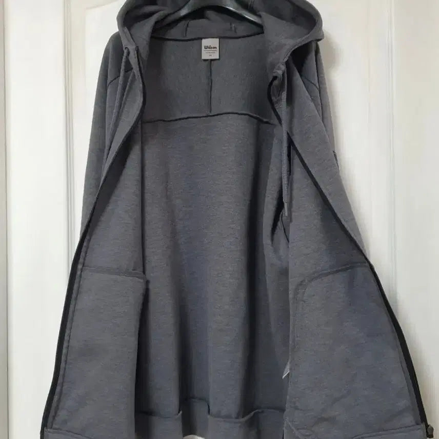 [BUNJANG] Wilson Gray Hooded Zip-up Jacket (Size 105) / 윌슨 후드집업 진회색 105