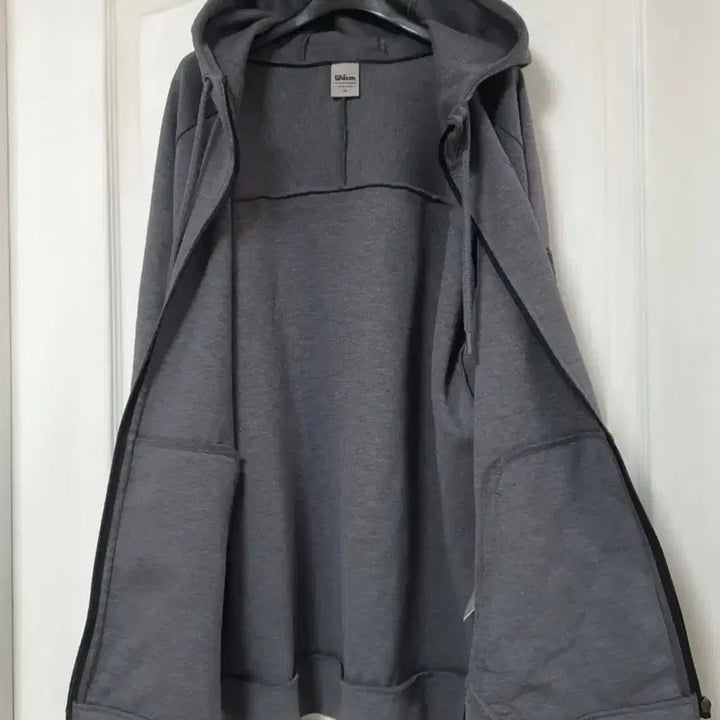 [BUNJANG] Wilson Gray Hooded Zip-up Jacket (Size 105) / 윌슨 후드집업 진회색 105