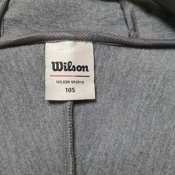 [BUNJANG] Wilson Gray Hooded Zip-up Jacket (Size 105) / 윌슨 후드집업 진회색 105