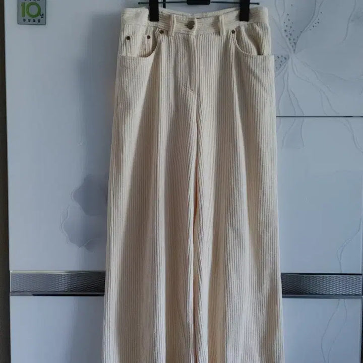 [BUNJANG] Time Ivory Corduroy Wide Pants / 타임 아이보리 코듀로이 와이드 팬츠