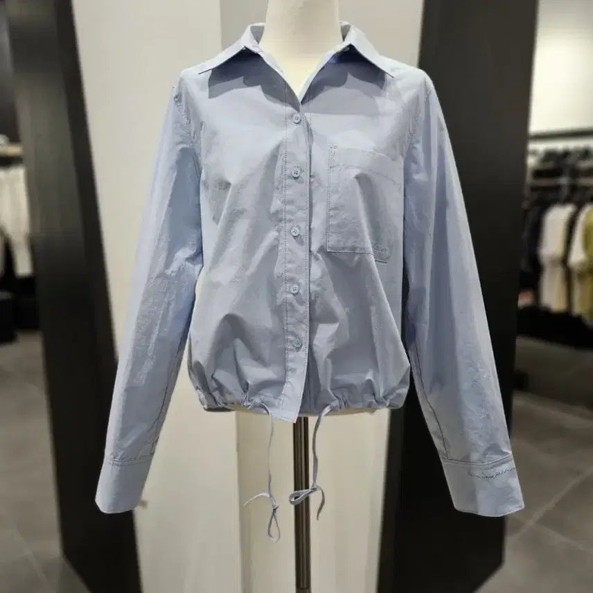 [SOLD OUT] 보브 코튼 크롭 셔츠 S