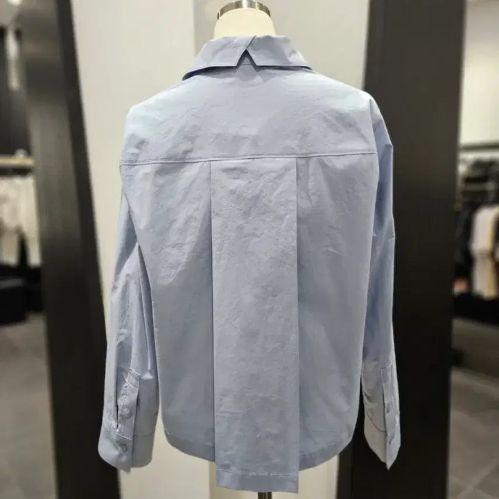 [SOLD OUT] 보브 코튼 크롭 셔츠 S