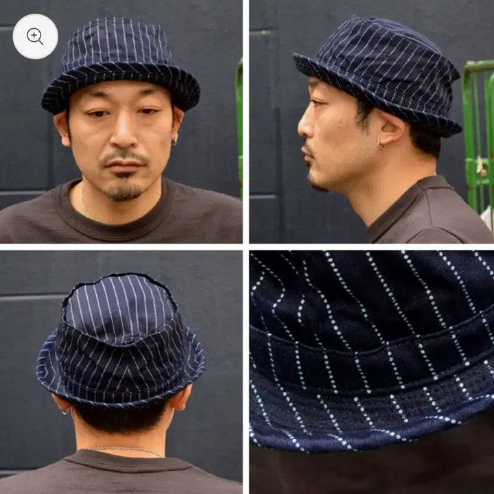 [BUNJANG] Sugar Cane Pork Pie Hat Stripe / 슈가케인 포크파이햇 스트라이프