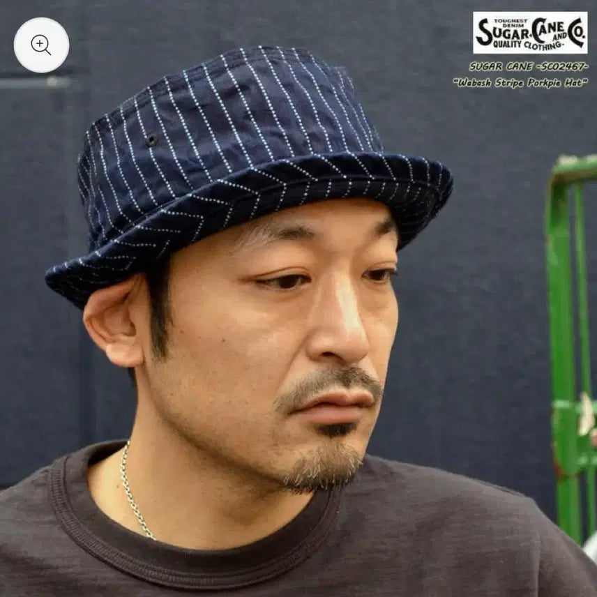 [BUNJANG] Sugar Cane Pork Pie Hat Stripe / 슈가케인 포크파이햇 스트라이프