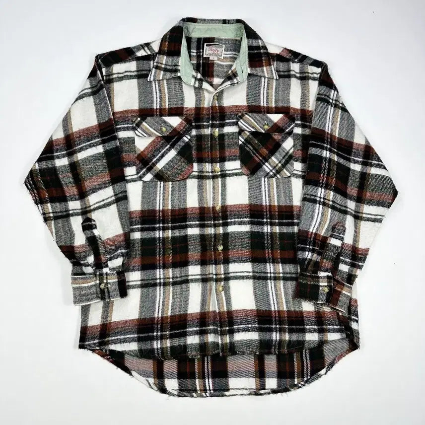 [BUNJANG] Japan Vintage Flannel Wool Shirt / (L) JPN 재팬빈티지 플란넬 울 셔츠