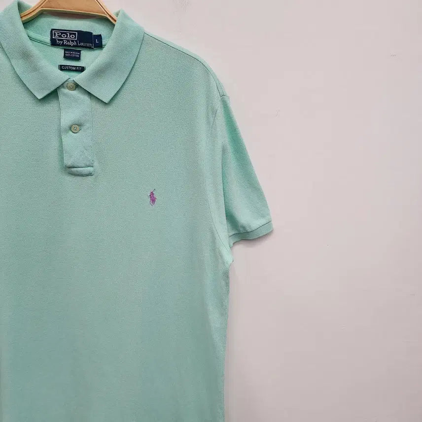 [BUNJANG] Polo Ralph Lauren Sky Blue Short Sleeve Polo Shirt / 폴로 남성 티셔츠 100사이즈
