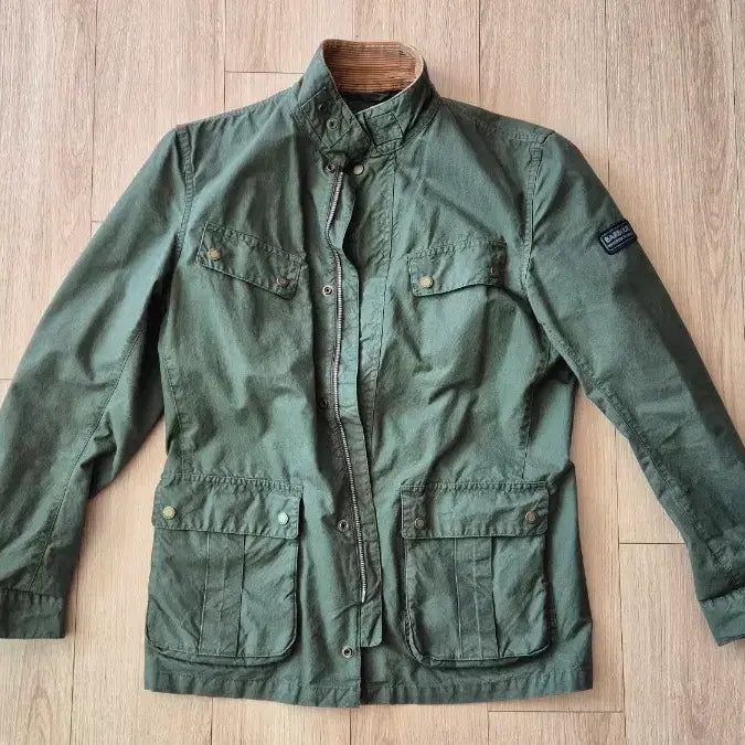 [BUNJANG] Barbour Olive Green Non-Wax Jacket / 바버 논왁스 자켓 올리브 그린 L
