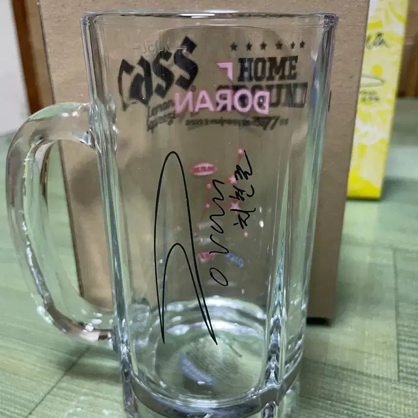[BUNJANG] T1 Doran Cas Beer Glass + Photocard / T1 티원 도란 카스 맥주잔 + 포토카드 (새상품)