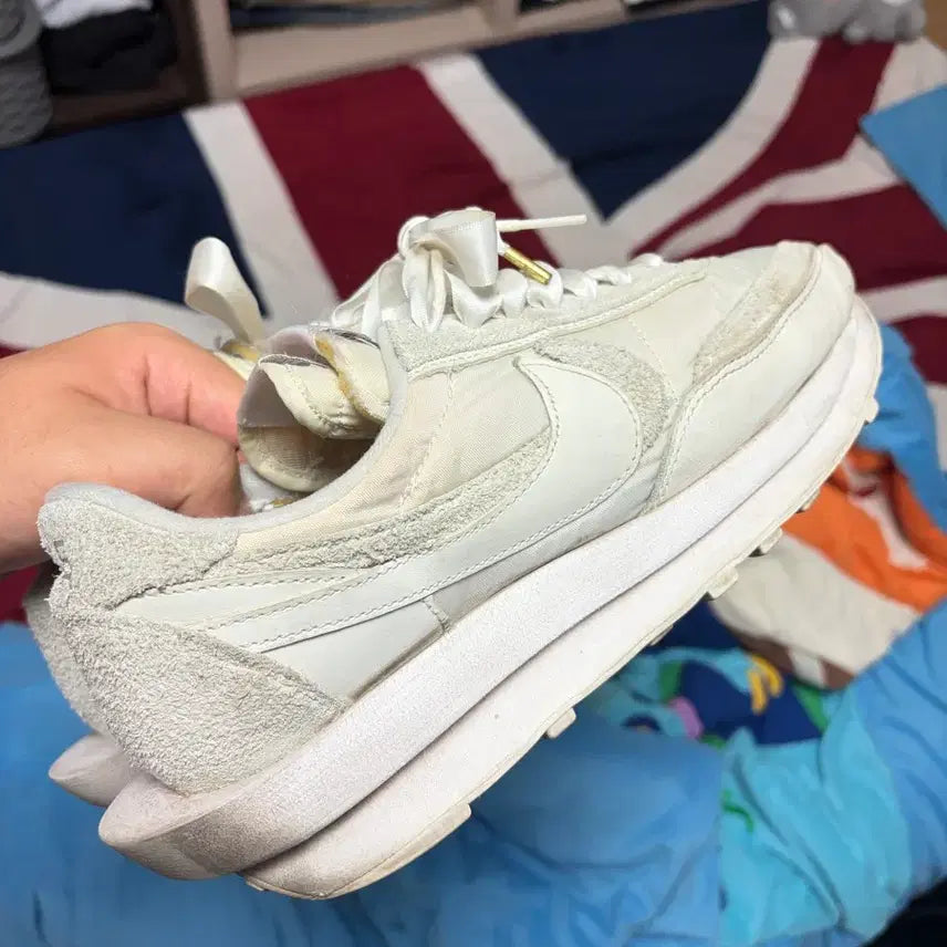 [BUNJANG] Nike Sacai LD Waffle Nylon White 280 Sneakers / 나이키 사카이 ld와플 나일론 화이트 280
