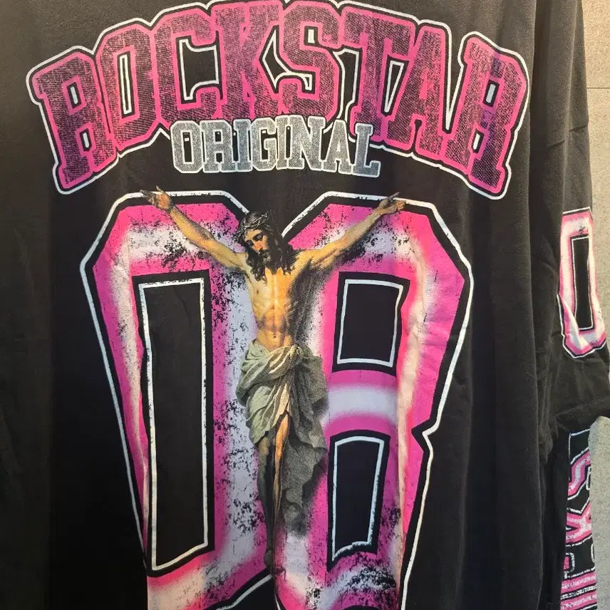 [BUNJANG] ROCKSTAR 08 Printing Long Sleeve T-shirt / ROCKSTAR. 오리지널 08 프린팅 긴팔티.