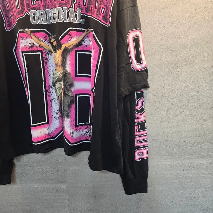 [BUNJANG] ROCKSTAR 08 Printing Long Sleeve T-shirt / ROCKSTAR. 오리지널 08 프린팅 긴팔티.