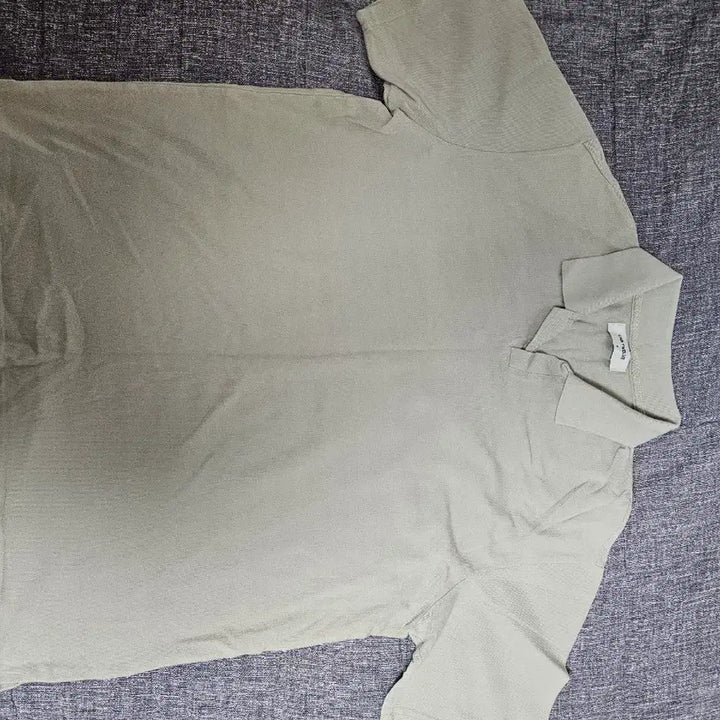 [BUNJANG] Lap12 Beige Pique Short Sleeve T-shirt / 랩12 피케 반팔티셔츠 베이지