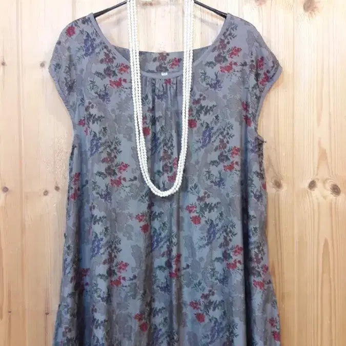[BUNJANG] Ingyeon Sarang Jacquard Rayon Long Dress / * 인견사랑 자갸드 인견 원피스        ( 새 상 품 )