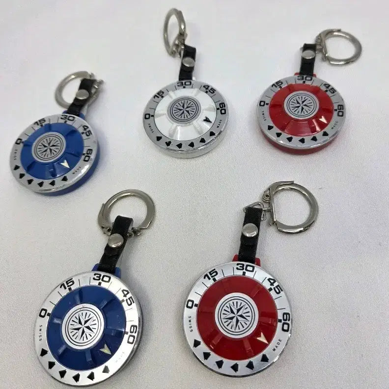 [BUNJANG] Memo Park Vintage Parking Timer Keychain / [희귀 빈티지] 스위스제 메모 파크(Memo Park) 주차 타이머 키링
