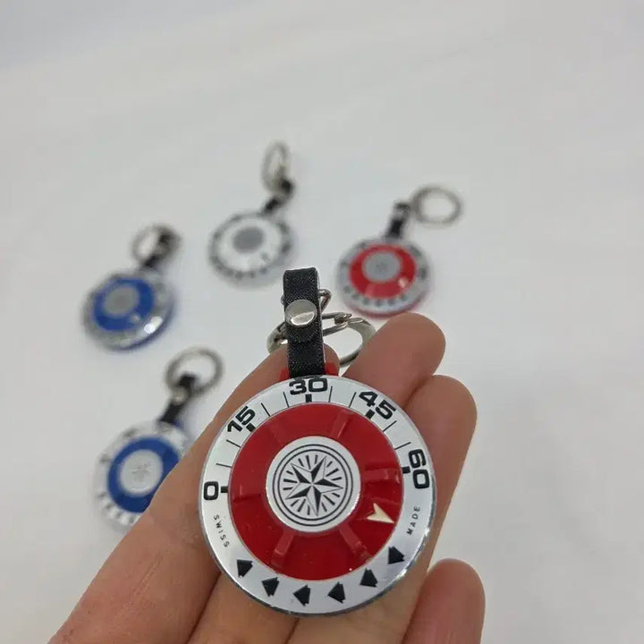 [BUNJANG] Memo Park Vintage Parking Timer Keychain / [희귀 빈티지] 스위스제 메모 파크(Memo Park) 주차 타이머 키링