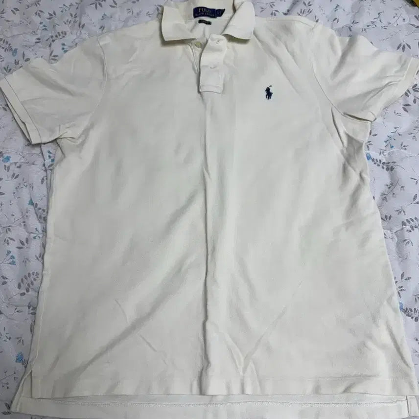 [SOLD OUT] 폴로 랄프로렌 아이보리 반팔 폴로셔츠 L