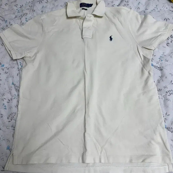 [SOLD OUT] 폴로 랄프로렌 아이보리 반팔 폴로셔츠 L