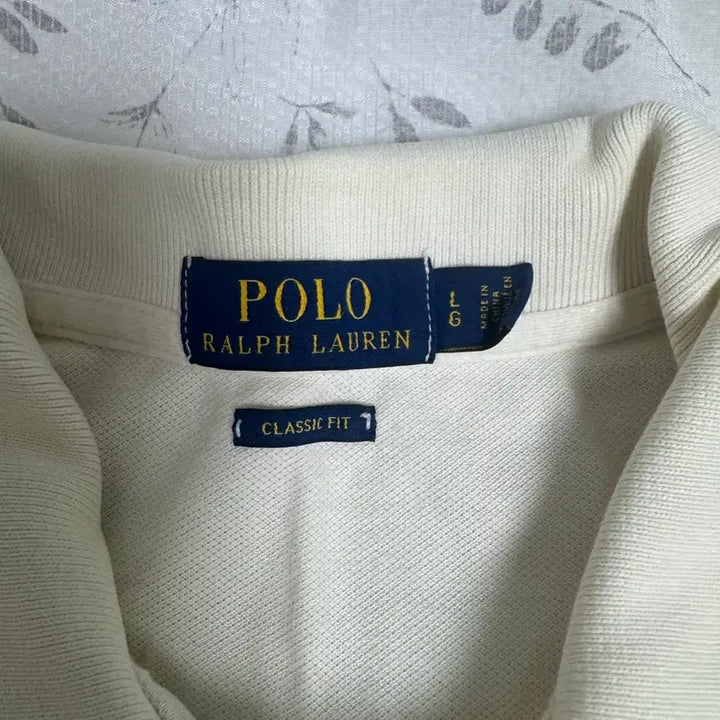 [SOLD OUT] 폴로 랄프로렌 아이보리 반팔 폴로셔츠 L