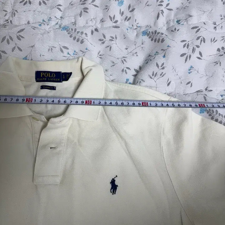 [SOLD OUT] 폴로 랄프로렌 아이보리 반팔 폴로셔츠 L