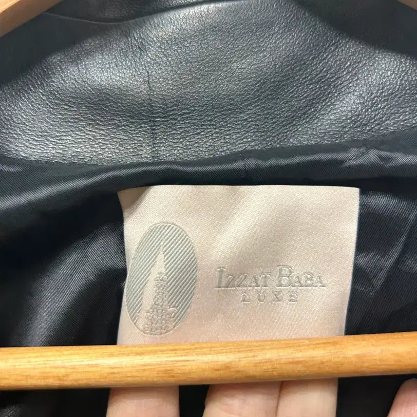 [BUNJANG] Izzatbaba Black Tweed Leather Collar Short Sleeve Jacket / 아이잗바바 블랙 트위드 레더 카라 반팔 자켓 F