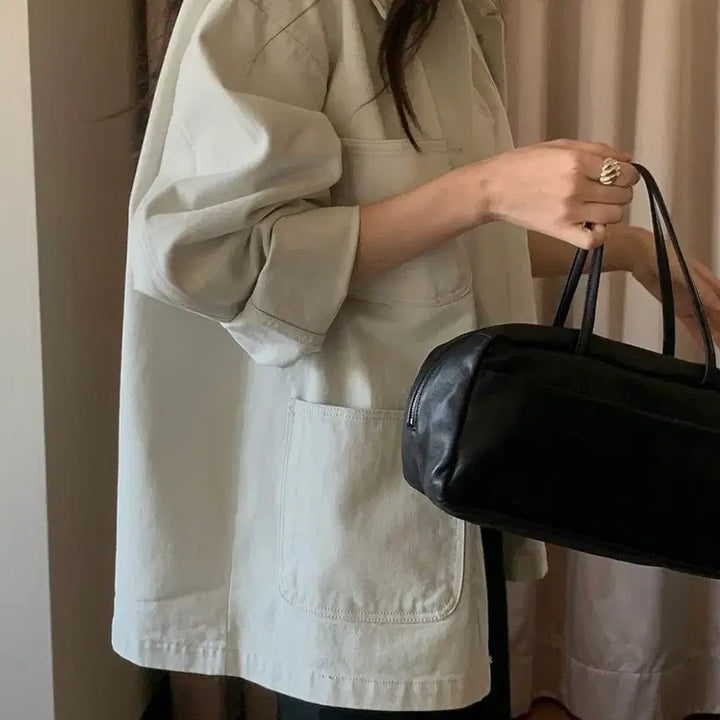 [BUNJANG] Miel Work Jacket Ivory / 미엘 워크자켓 아이보리