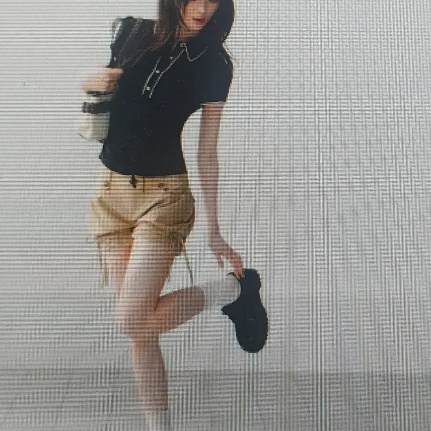 [BUNJANG] Dot Patterned Polo Shirt / (해외배송) 반팔 카라 도트무늬 티셔츠 2컬러