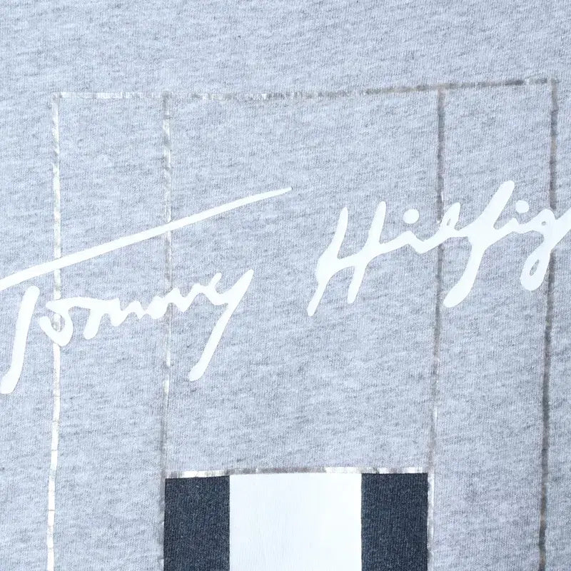 [BUNJANG] Tommy Hilfiger Short Sleeve T-shirt (XL-2XL) - Gray / W(XL-2XL) 타미힐피거 반팔 티셔츠 빅사이즈 그레이-185EA